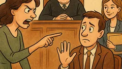 Banc: O femeie cere divorț la tribunal